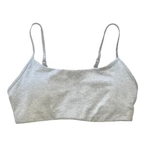 Vuori Halo Essential Sports Bra Size Small Pale Grey Heather VW1110